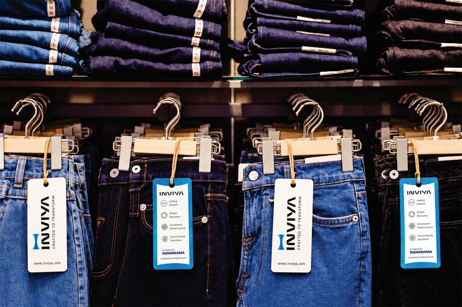 Denim with INVIYA hangtags